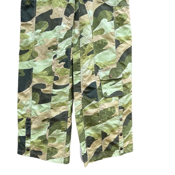 Free People FP Movement Stadium Printed Track Pants Green Camo NWOT SMALL - Picture 6 of 16